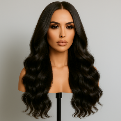 Amara Soft Brown Body Wave 360 Glueless Wig