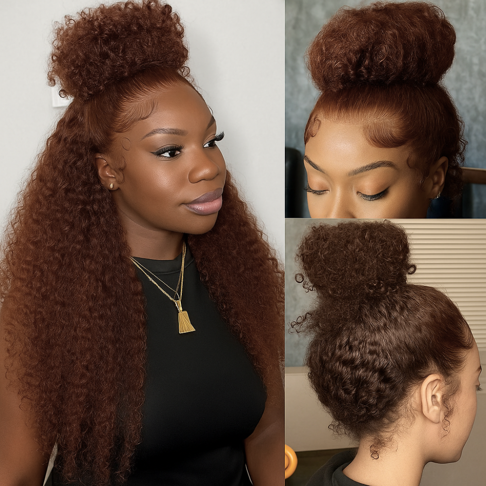 Mariah Chocolate Brown Deep Wave Curly 360 Glueless Wig