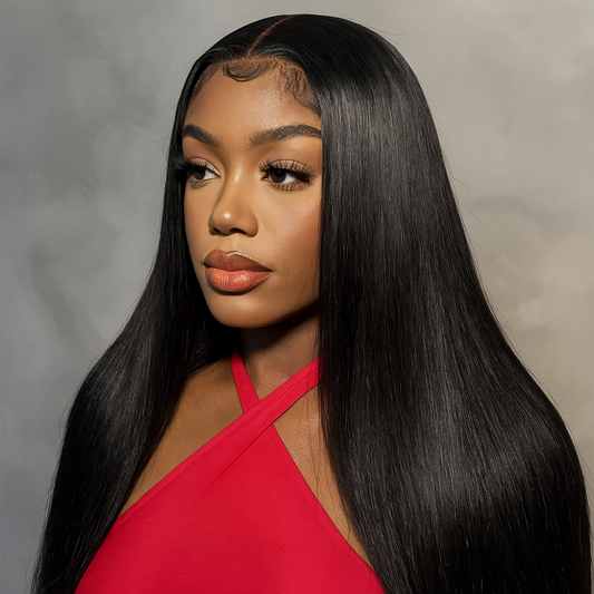 Vivienne Soft Black Straight Glueless Wig