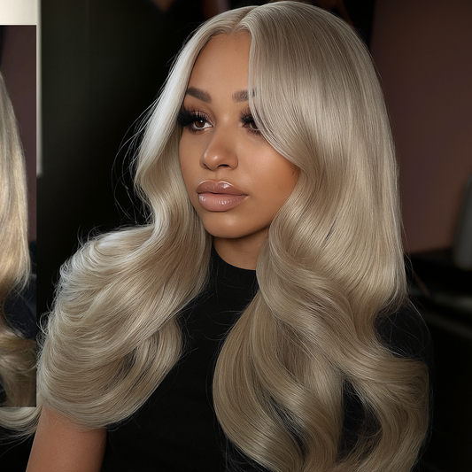 Diamond Ash Blonde Layered Body Wave Glueless Wig