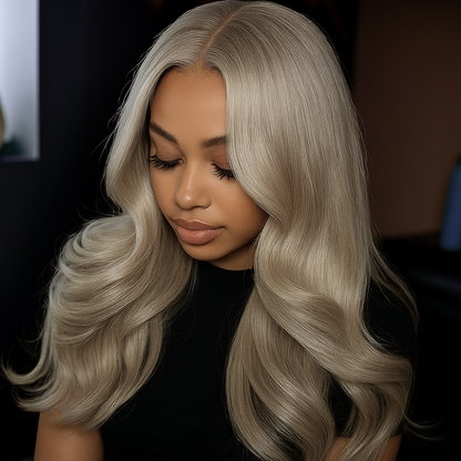 Diamond Ash Blonde Layered Body Wave Glueless Wig
