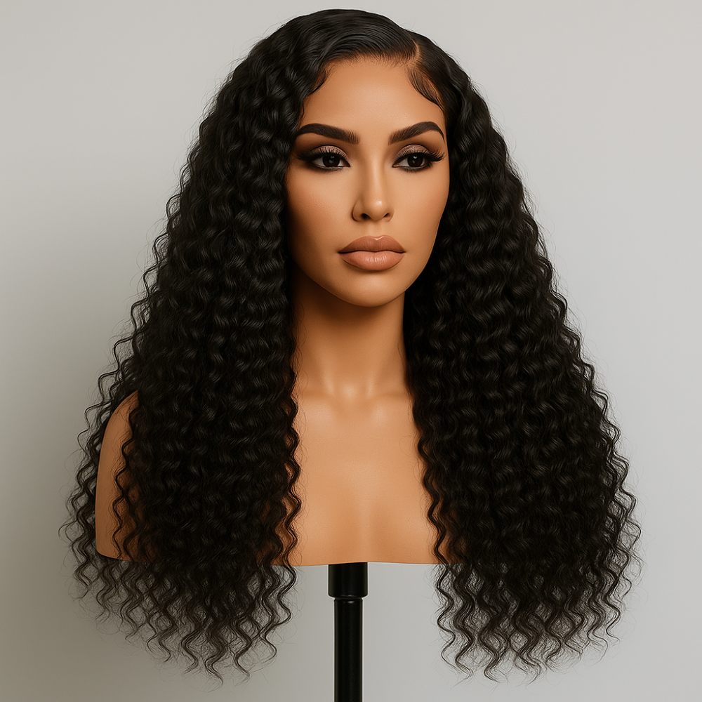 Milani Natural Brown Deep Wave Glueless Wig