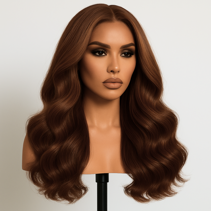 Briana Mocha Brown Body Wave Glueless Wig