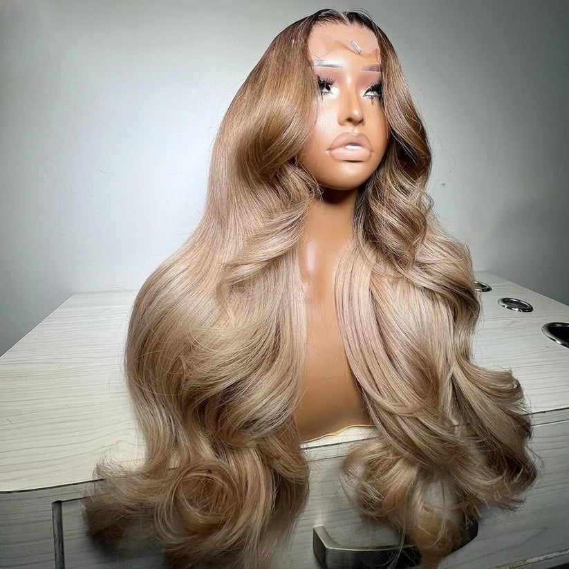 Luna Ash Blonde Body Wave HD Lace Front Human Hair Wig HEIRCENTRIC