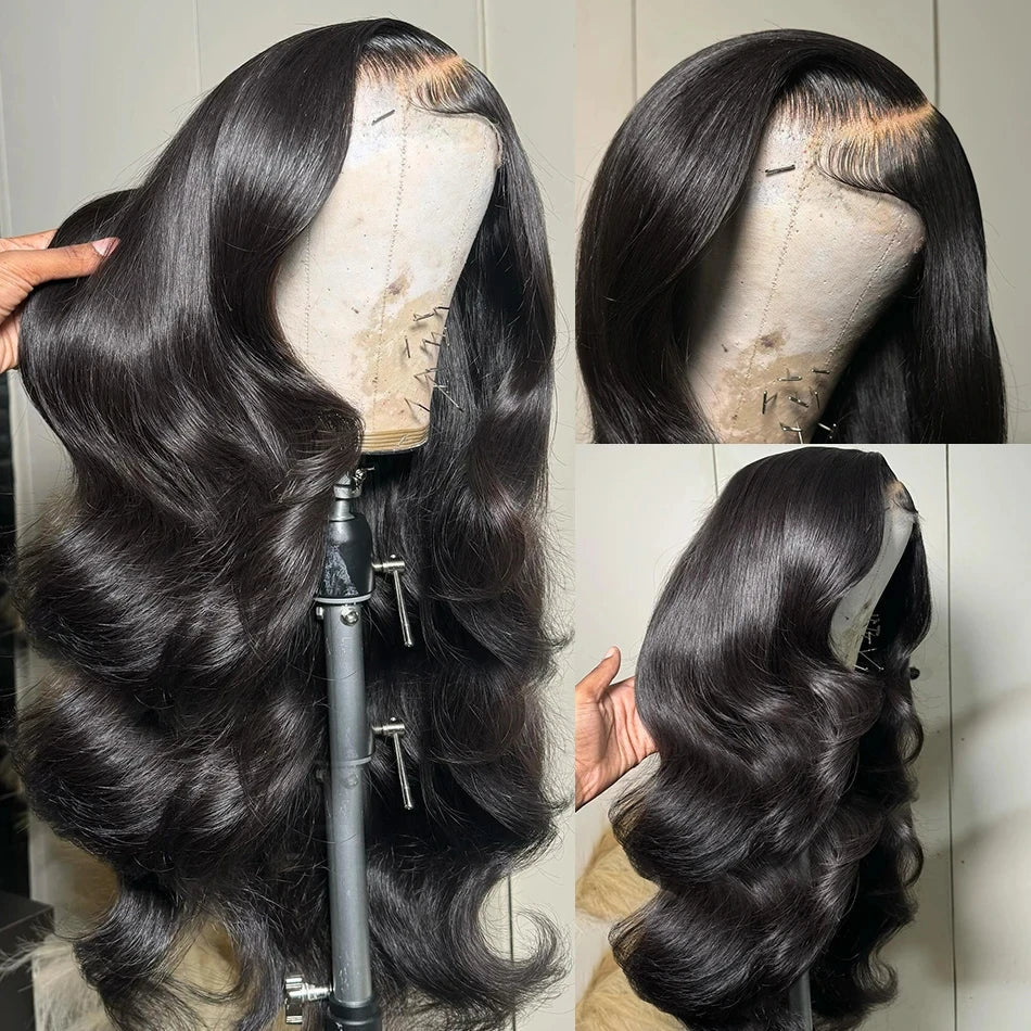 Melanie Natural Black Body Wave HD Lace Front Human Hair Wig HEIRCENTRIC
