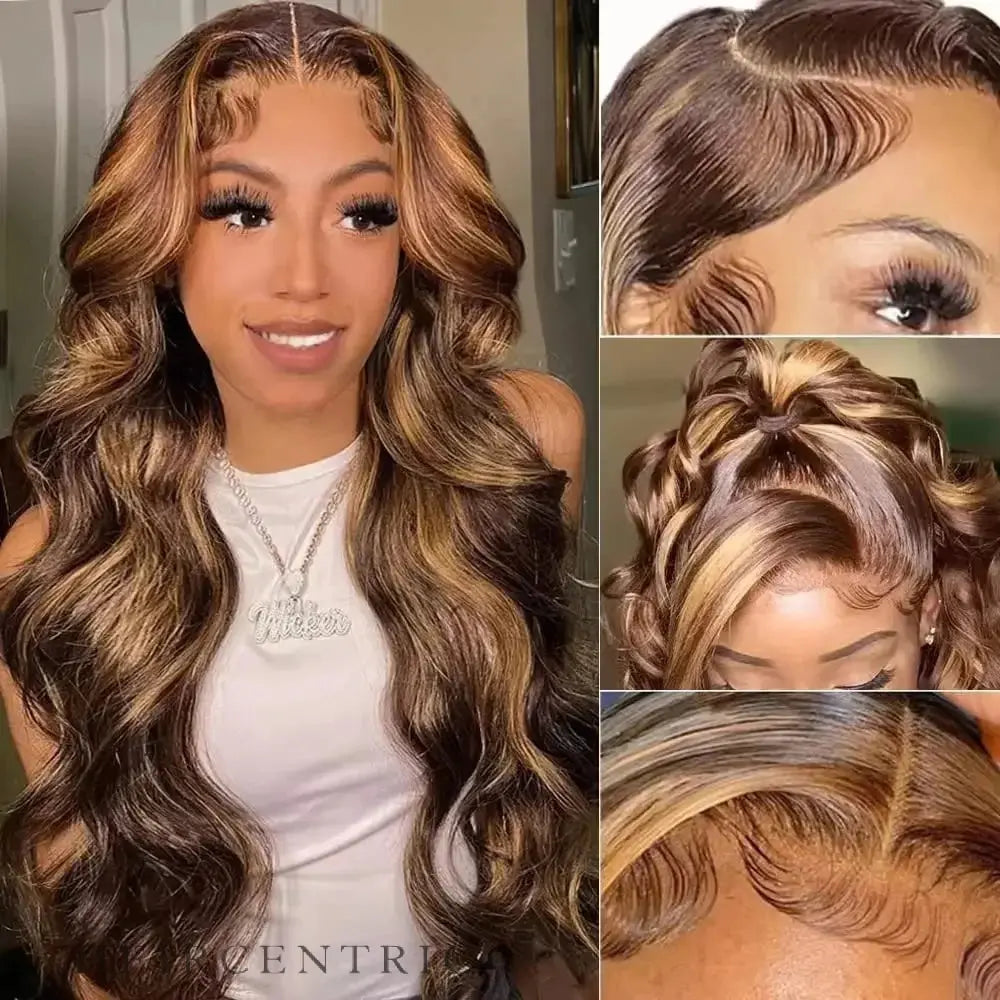 Valeria Brown Highlights Loose Body Wave HD Lace Front Human Hair Wig HEIRCENTRIC