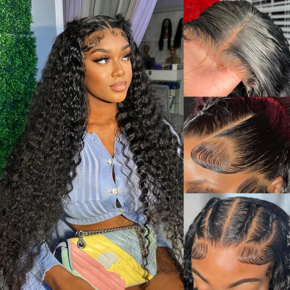 Gigi Natural Brown Water Wave HD Lace Front Human Hair Wig HEIRCENTRIC