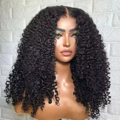 Aurora Brown Kinky Curly HD Lace Front Human Hair Wig