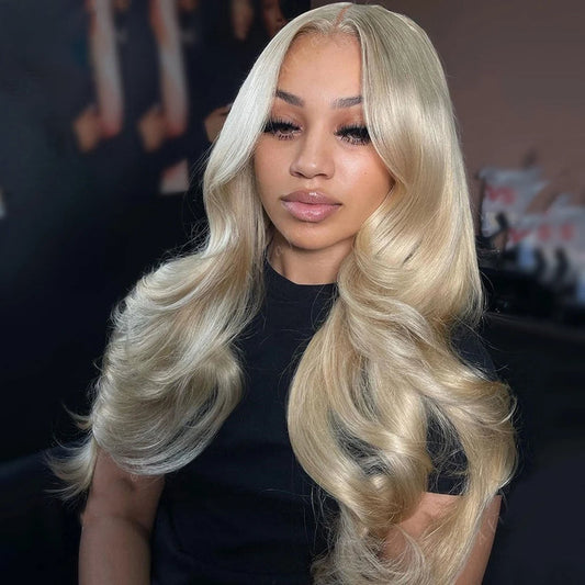Diamond Ash Blonde Body Wave HD Lace Front Human Hair Wig HEIRCENTRIC