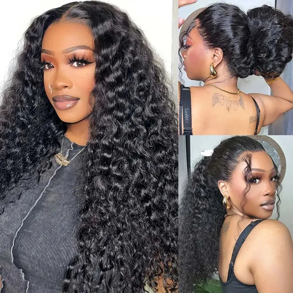 Vivi Natural Brown Water Wave 360 HD Lace Front Human Hair Wig HEIRCENTRIC