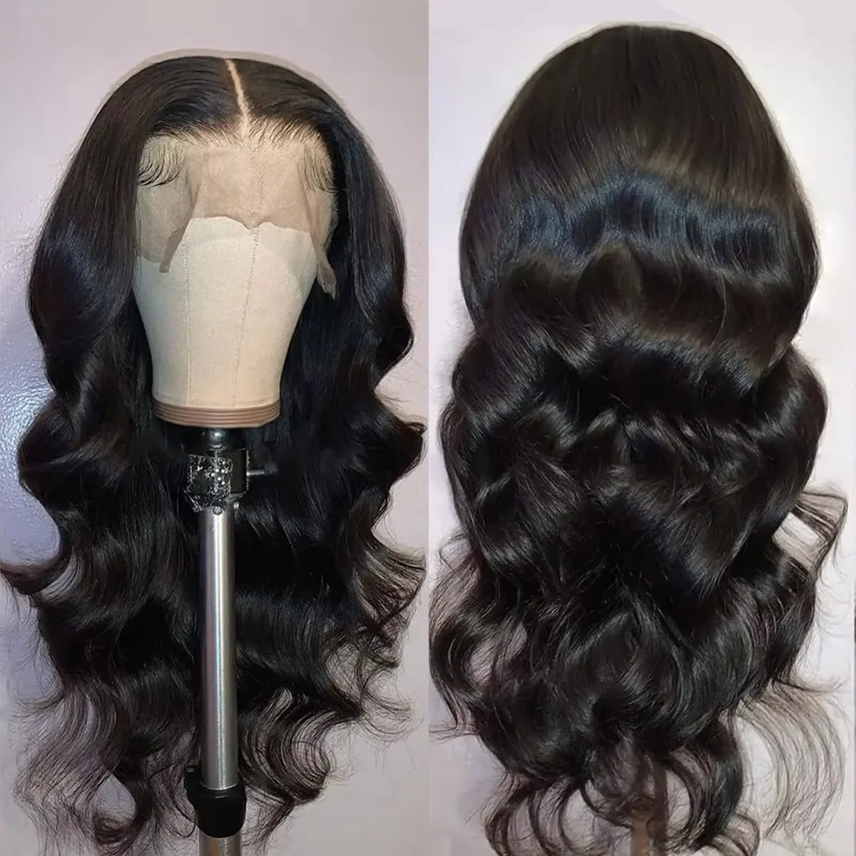 Melody Black Remy Body Wave HD Lace Front Human Hair Wig