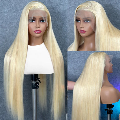 Seraphina Blonde Straight Brazilian HD Lace Front Human Hair Wig